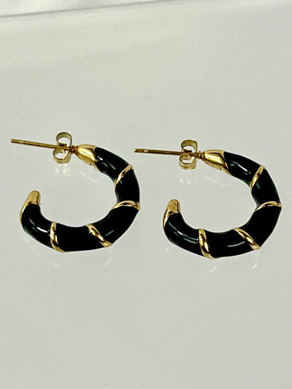 Regina Earrings Black
