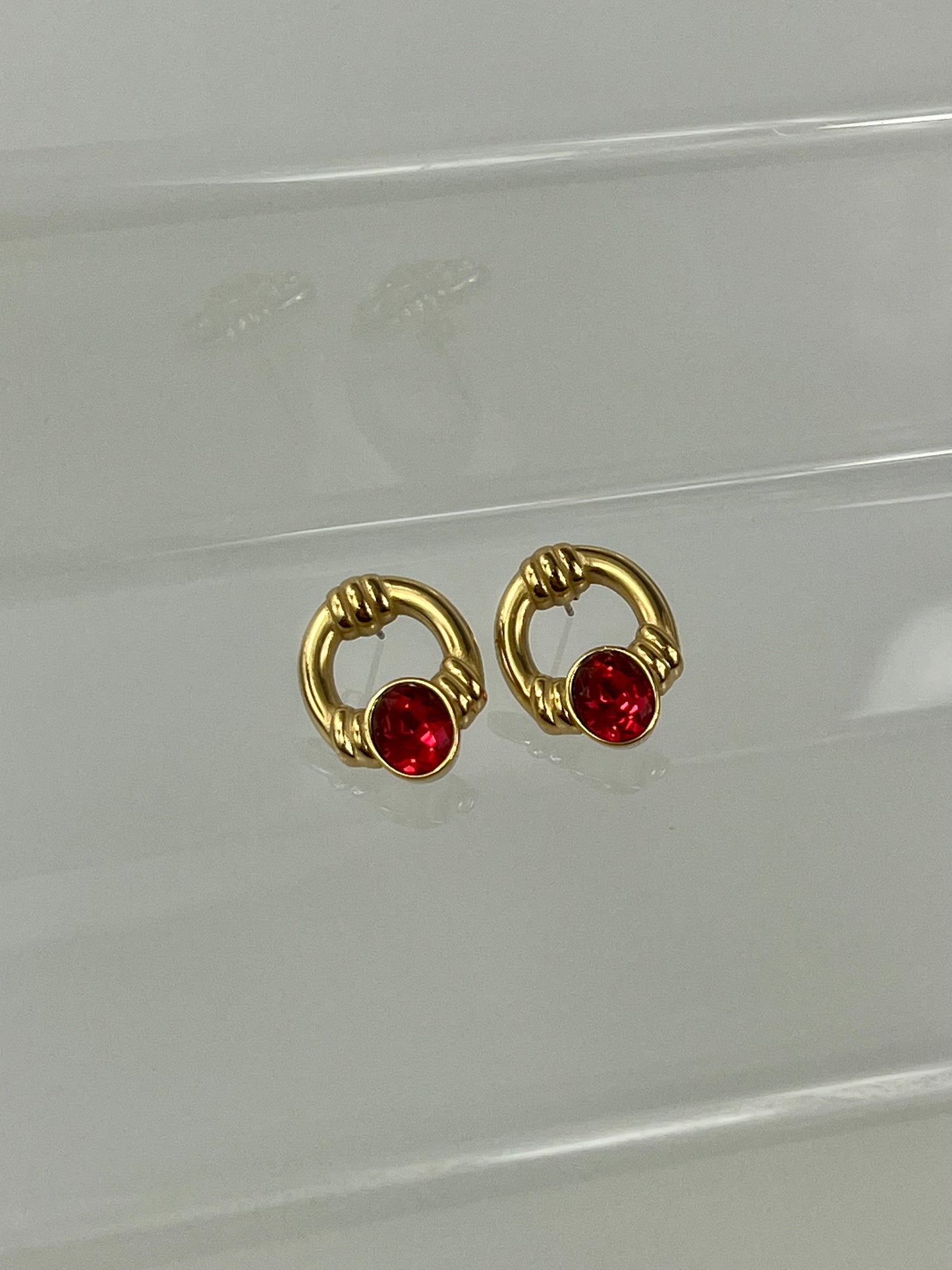 Valencia Earrings Red