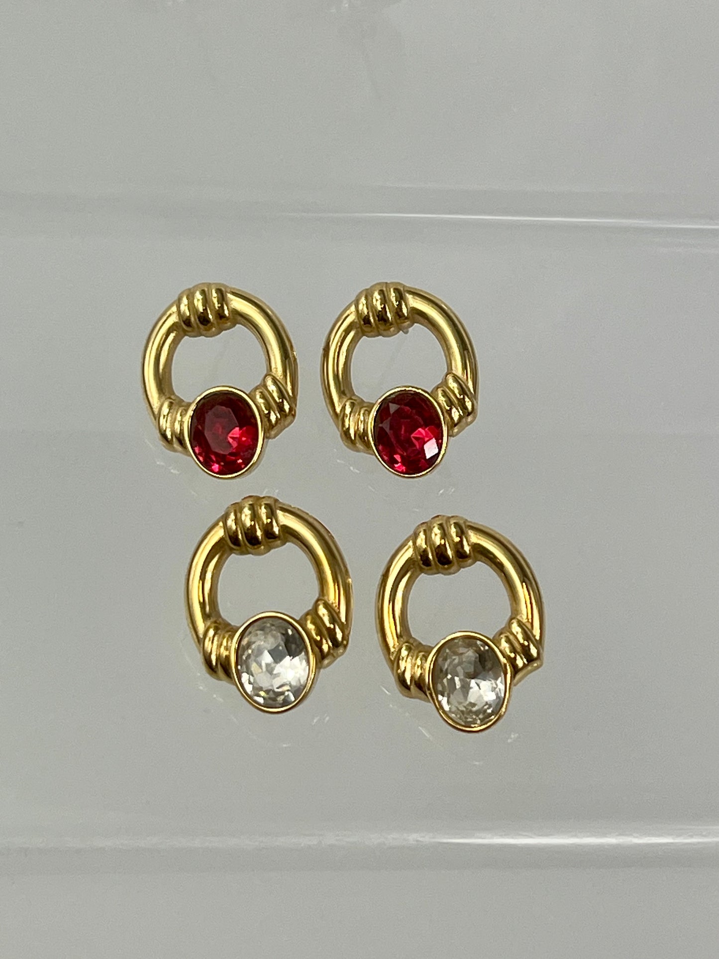 Valencia Earrings Red