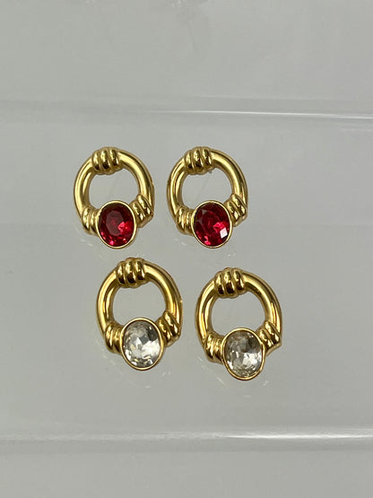 Valencia Earrings Red