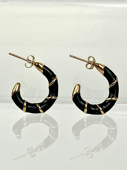 Regina Earrings Black