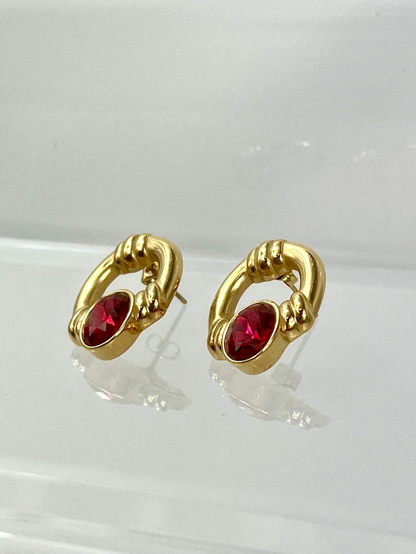 Valencia Earrings Red