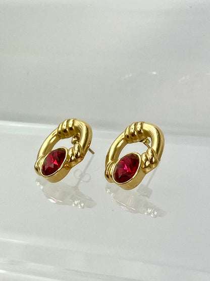 Valencia Earrings Red